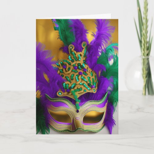 Ready to Party  Mardi Gras Masquerade Make Card