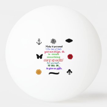 Ready To Personalize Beer Pong Ping Pong Ping-pong Ball by Thatsticker at Zazzle