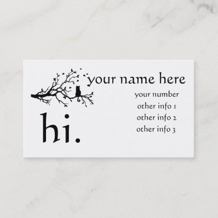 Ready To Personalize Calling Card