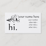 Ready To Personalize Calling Card at Zazzle