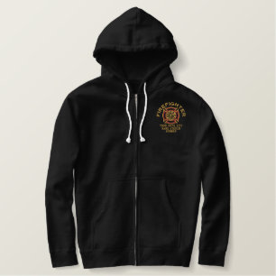 Ready to Personalize Firefighter Embroidery Embroidered Hoodie