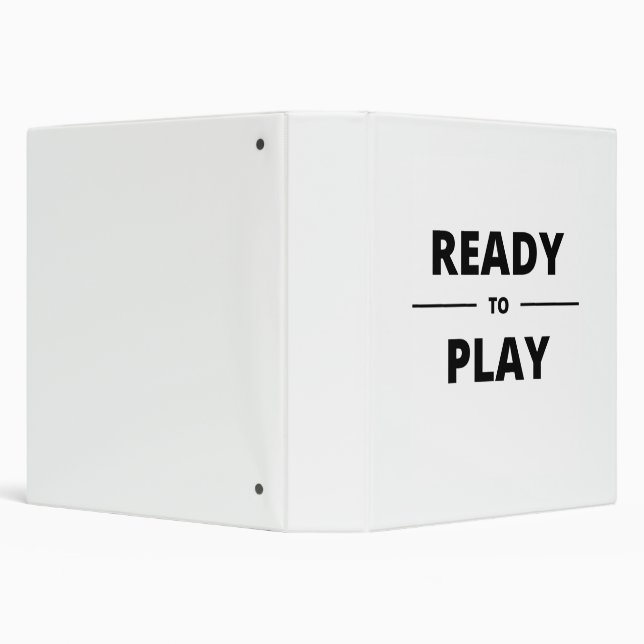 READY TO PLAY 3 RING BINDER (Background)