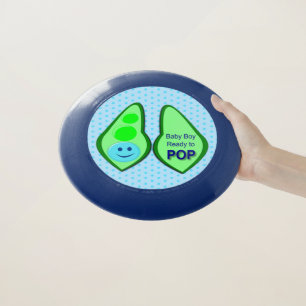 Ready to Pop Baby Boy Blue Pea Wham-O Frisbee
