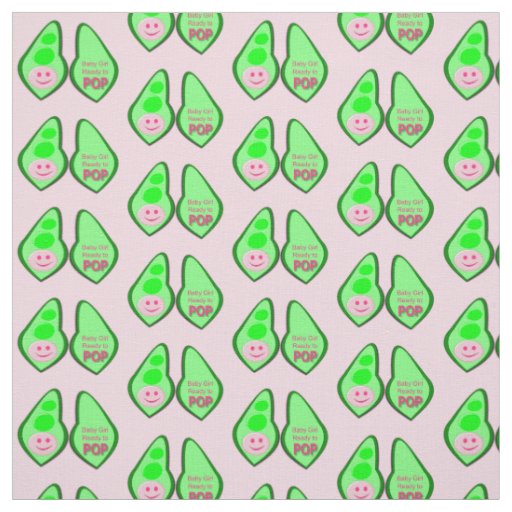 Ready to Pop Baby Girl Pink Pea Fabric