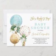 Ready to pop Baby Shower Boy Invitation