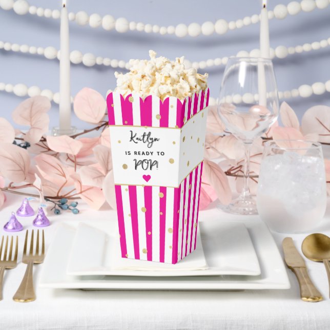 Ready To Pop! Baby Shower Favor Boxes (Wedding)