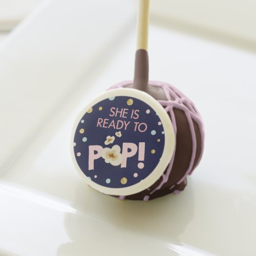 Ready to pop baby shower favor Pink Mint Gold