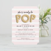 Ready To Pop | Baby Shower Invitation (Standing Front)