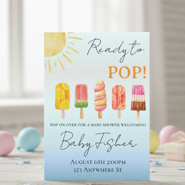 Ready to POP: baby shower invitation (Creator Uploaded)