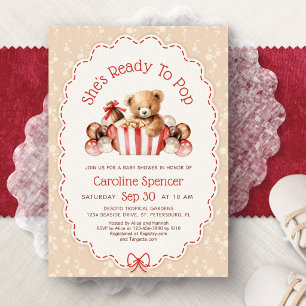 Ready to Pop Baby Shower Invitation