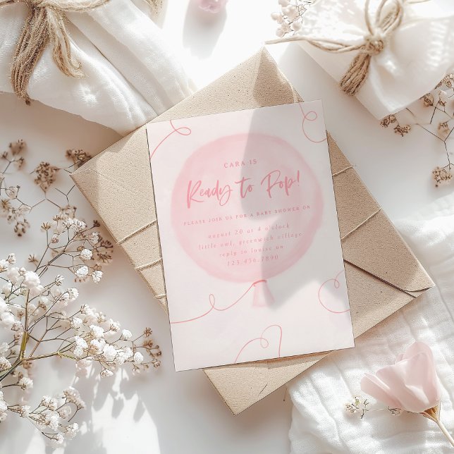 Ready to pop! baby shower invite (Creator Uploaded)