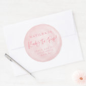 Ready to pop! baby shower invite thank you sticker (Envelope)