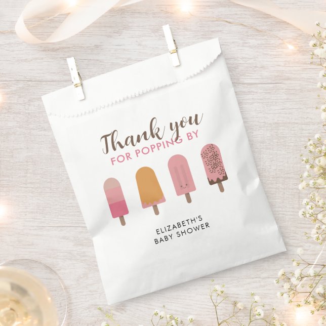 Ready to Pop Baby Shower Thank you  Favor Bag (Clipped)