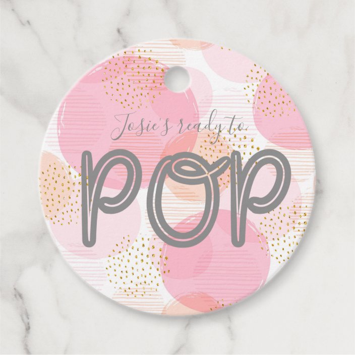 Ready To Pop Baby Shower Thank You Favor Tag Zazzle Com