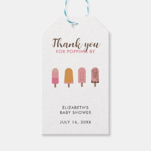 Ready to Pop Baby Shower Thank you Gift Tags