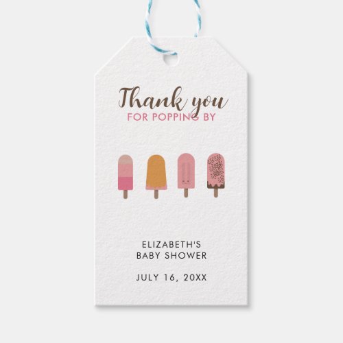 Ready to Pop Baby Shower Thank you  Gift Tags