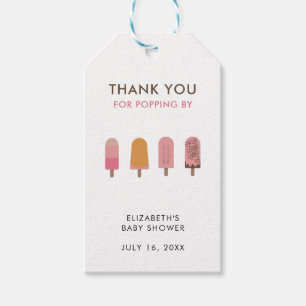 Ready to Pop Baby Shower Thank you Gift Tags