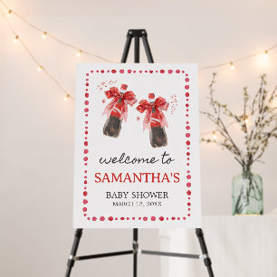 Ready to Pop Baby Shower Welcome Sign