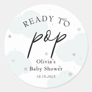 Ready to POP Blue Moon and Silver Stars Favor Tag