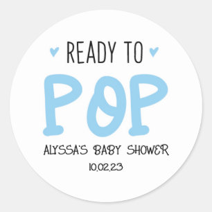 Ready To Pop Blue Stickers