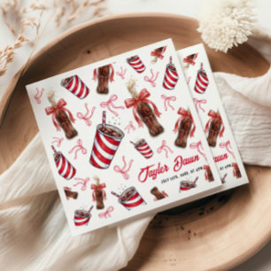 Ready to Pop Cola Baby Shower Napkins