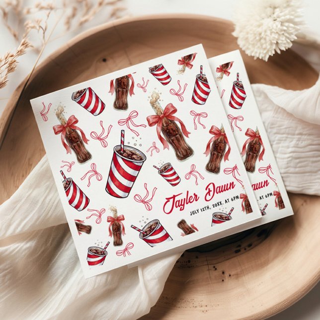 Ready to Pop Cola Baby Shower Napkins (Creator Uploaded)