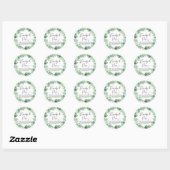 Ready To Pop Cute Baby Shower Favor Classic Round Sticker (Sheet)