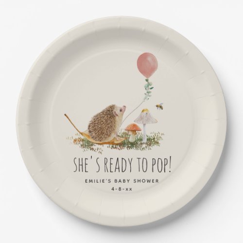 Ready to Pop Mushrooms Hedgehog Balloon Girl Class