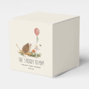 Ready to Pop Mushrooms Hedgehog Balloon Girl Favor Boxes
