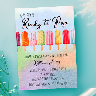Ready To Pop Popsicle Summer Baby Shower Invitation