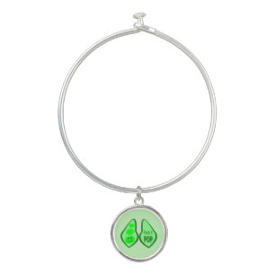 Ready to Pop Pregnant Green Pea Bangle Bracelet