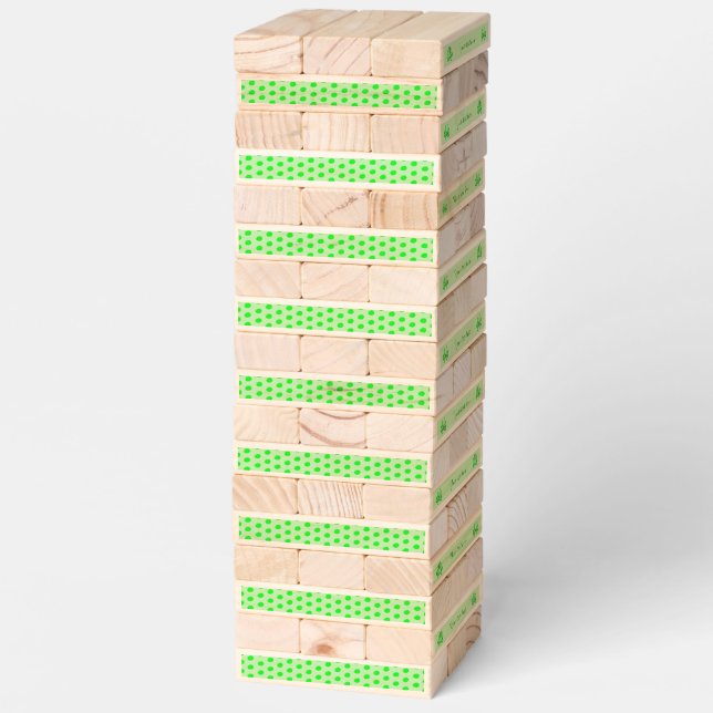 Ready to Pop Pregnant Green Pea Custom Topple Tower (Assembled)