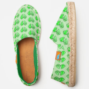 Ready to Pop Pregnant Green Pea Espadrilles