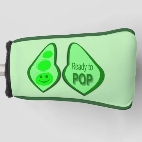 Ready to Pop Pregnant Green Pea Golf Head Cover