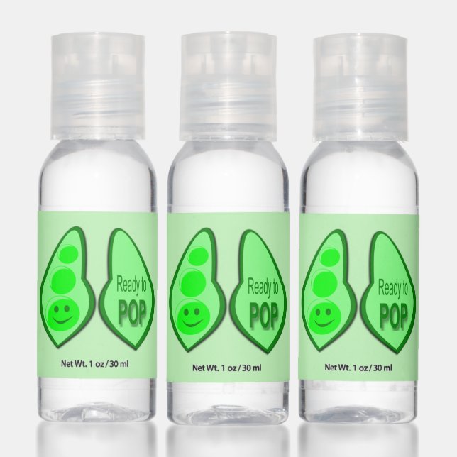 Ready to Pop Pregnant Green Pea Hand Sanitizer (Set)