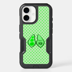 Ready to Pop Pregnant Green Pea iPhone 16 Case