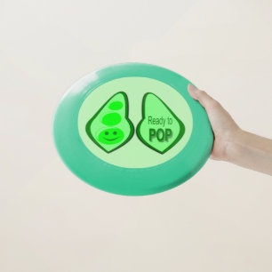 Ready to Pop Pregnant Green Pea Wham-O Frisbee
