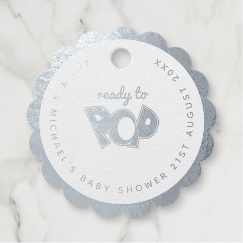 Ready To POP Real FOIL Baby Shower Thank You Foil Favor Tags