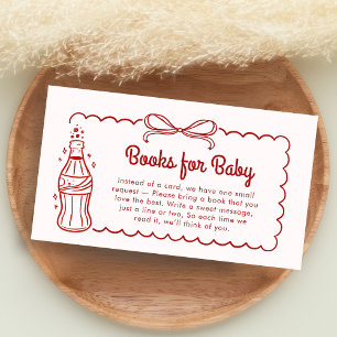Ready to Pop Soda Baby Shower Books for Baby Enclosure Card