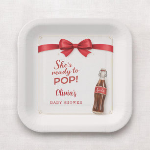 Ready to Pop Soda Baby Shower Paper Plates