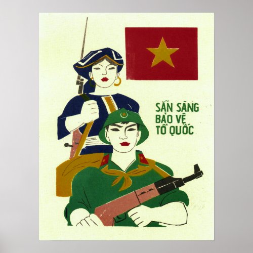 Ready To Protect The Country Vietnam War Military Poster