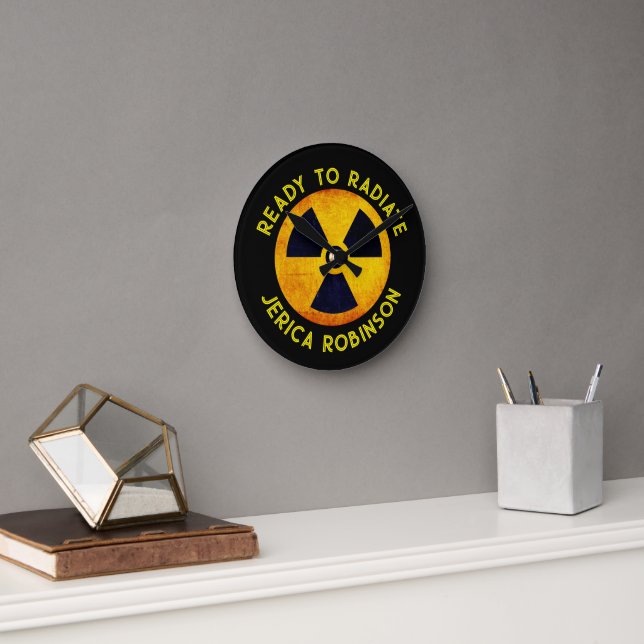 Ready to Radiate Radiography  Round Clock (Office)