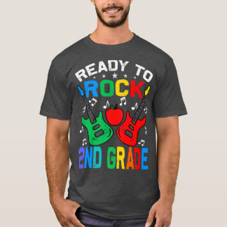Ready To Rock 2nd Grade Back To School Guitar Prem T-Shirt