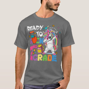Ready To Rock 2nd Grade Cute Unicorn Dabbing Secon T-Shirt