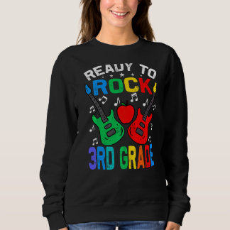 Ready To Rock 3rd Grade Back To School Guitar Sweatshirt
