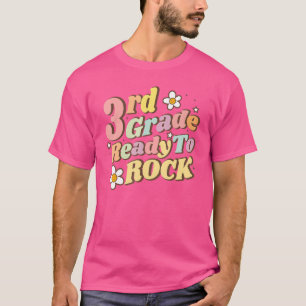 Ready To Rock 3rd Grade Teacher Kids Family Back T T-Shirt