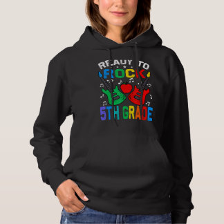 Ready To Rock 5th Grade Back To School Guitar Hoodie