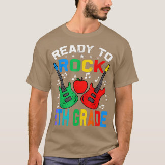 Ready To Rock 5th Grade Back To School Guitar T-Shirt