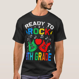 Ready To Rock 8th Grade Back To School Guitar Prem T-Shirt