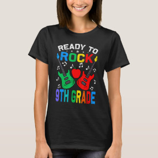 Ready To Rock 9th Grade Back To School Guitar T-Shirt